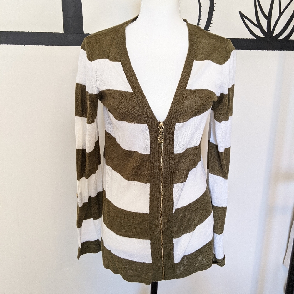 Michael Kors zip up cardigan